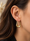 Boucles d’Oreilles Goutte Dorées – Acier Inoxydable
