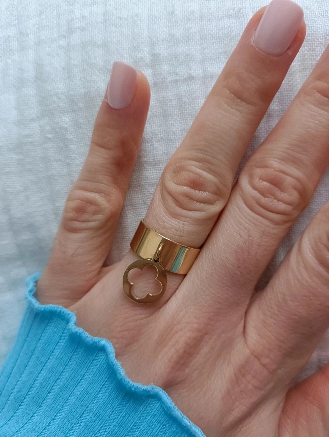 Bague Breloque Trefle