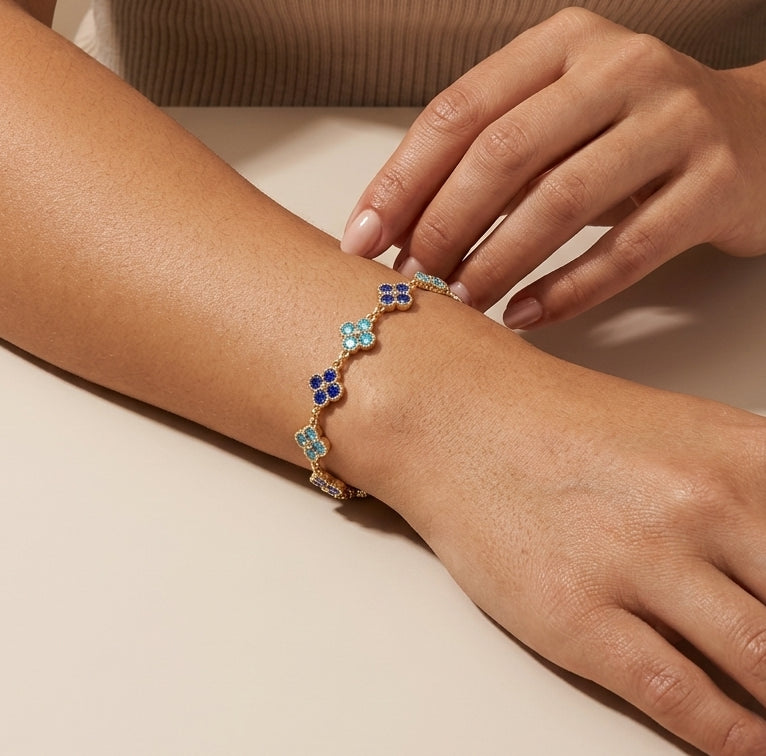 Bracelet à Fleurs Femme