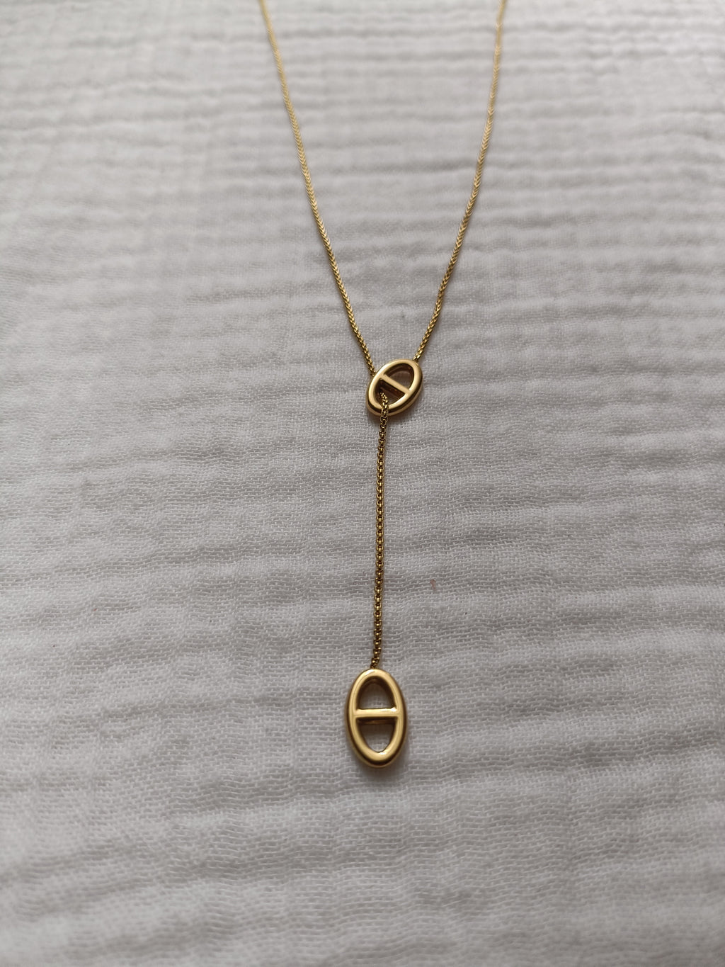 Collier Cravate Acier Inoxydable