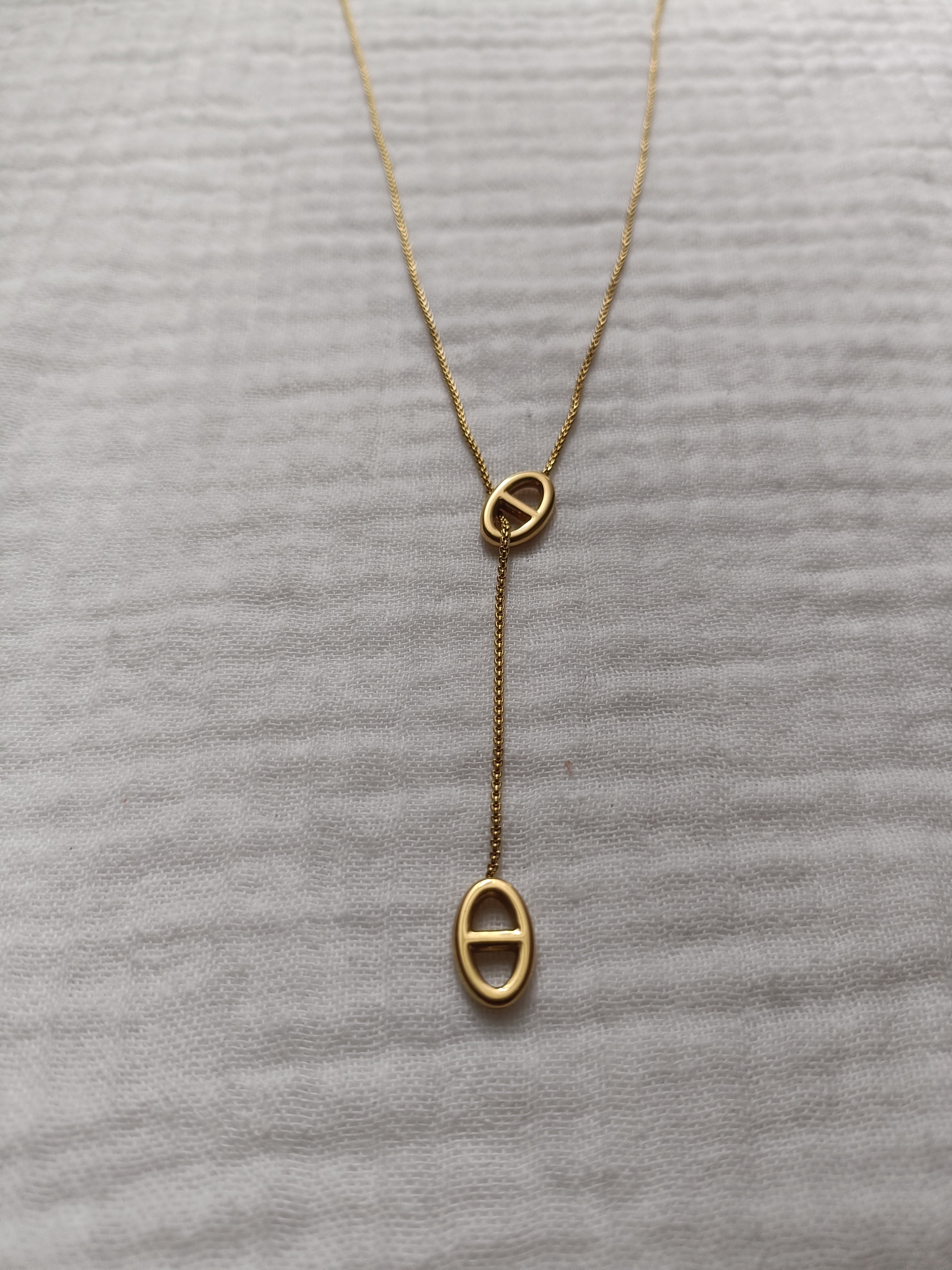 Collier Cravate Acier Inoxydable