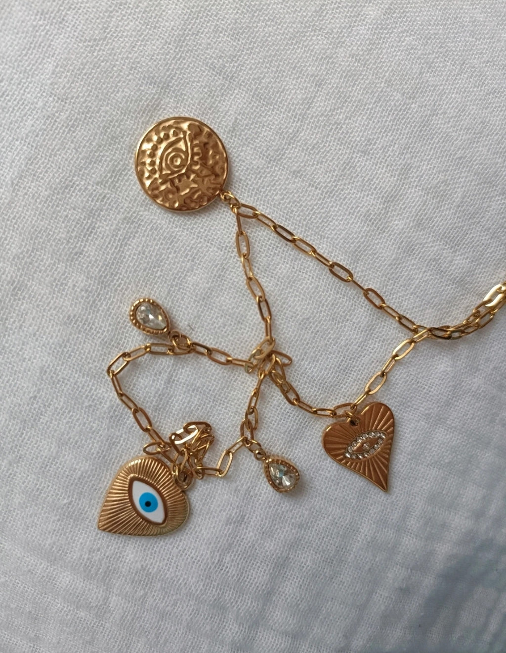 Collier Breloques Acier Inoxydable