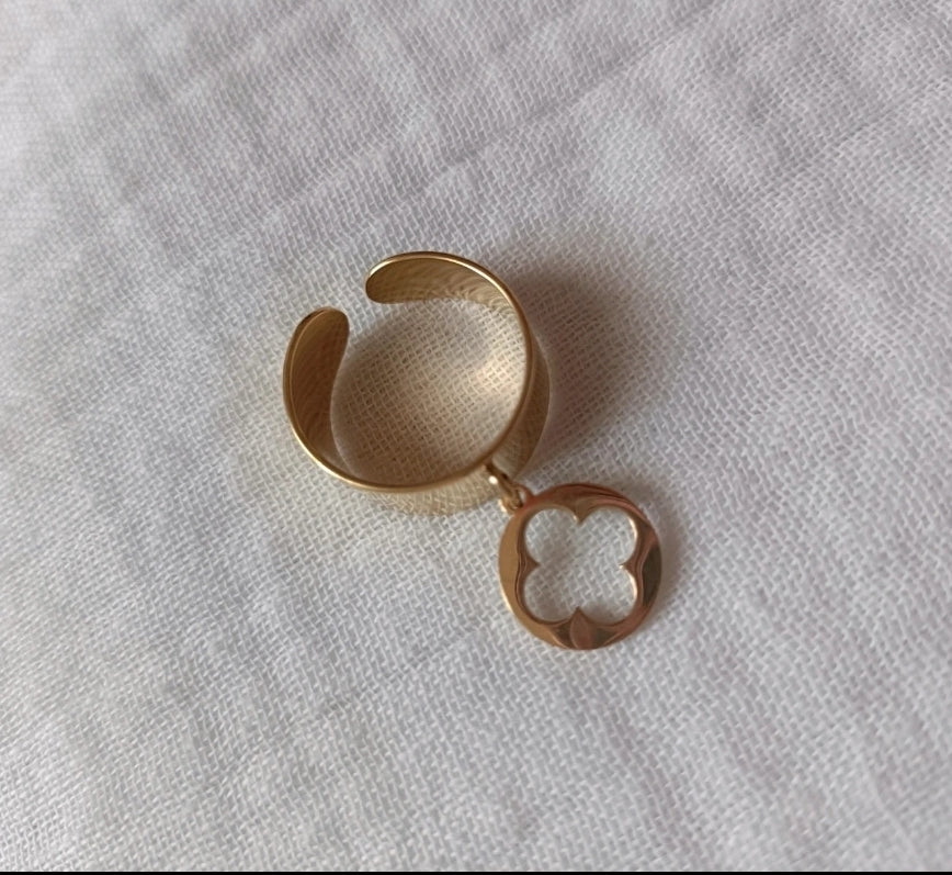 Bague Breloque Trefle