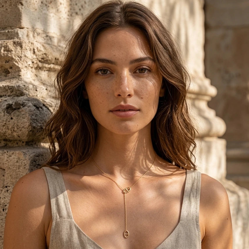Collier Cravate Acier Inoxydable